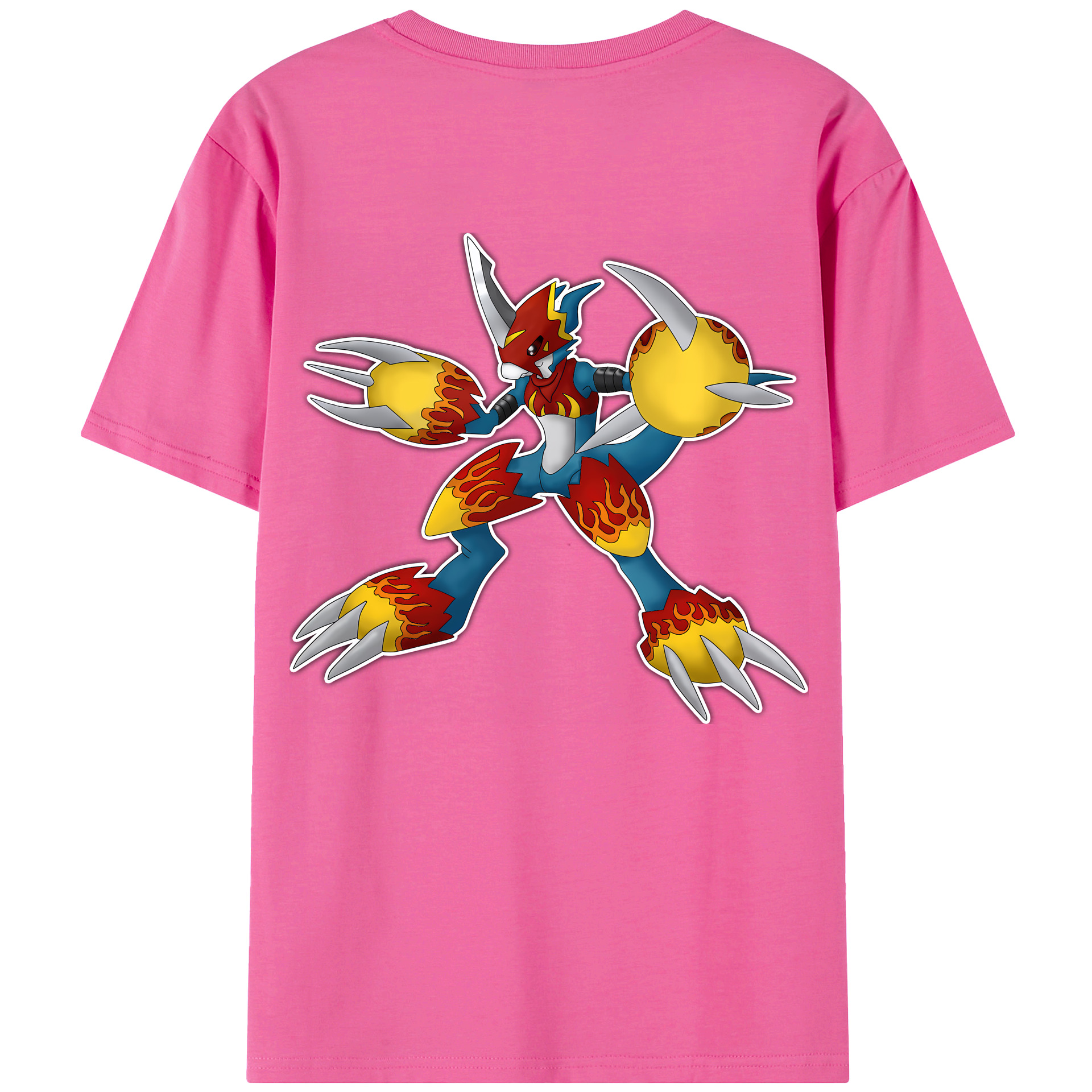 （画像用） Digimon デジタルモンスター/デジモン レディース半袖Tシャツ(バックプリント)